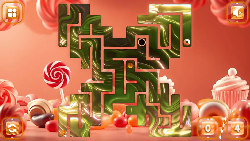 Скриншот 4 к игре Sweetie Candy Maze: Coral Peach