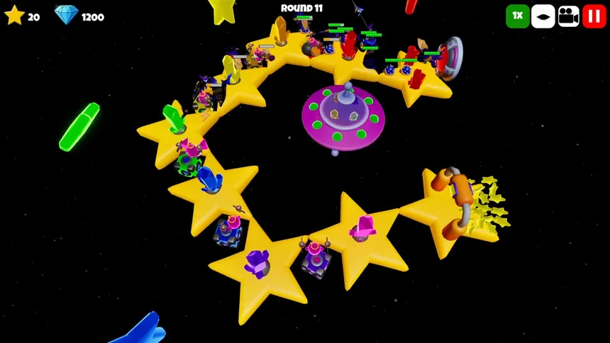Скриншот 7 к игре Glowbot Tower Defense