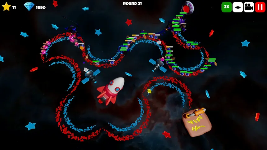 Скриншот 8 к игре Glowbot Tower Defense