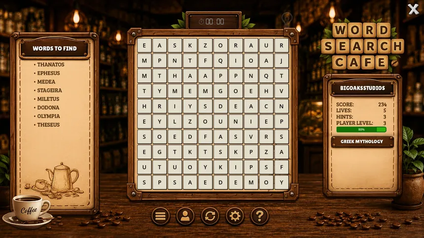 Скриншот 6 к игре Word Search Cafe