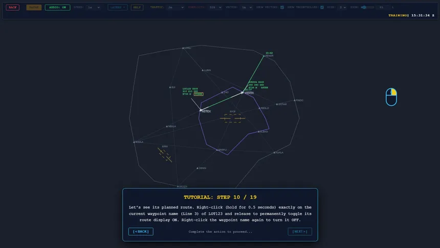 Скриншот 1 к игре Aether FIR ATC Simulator