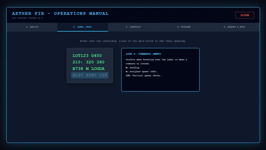 Скриншот 2 к игре Aether FIR ATC Simulator
