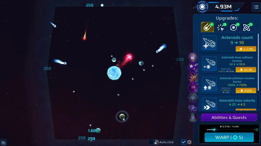 Скриншот 1 к игре Astromental Incremental