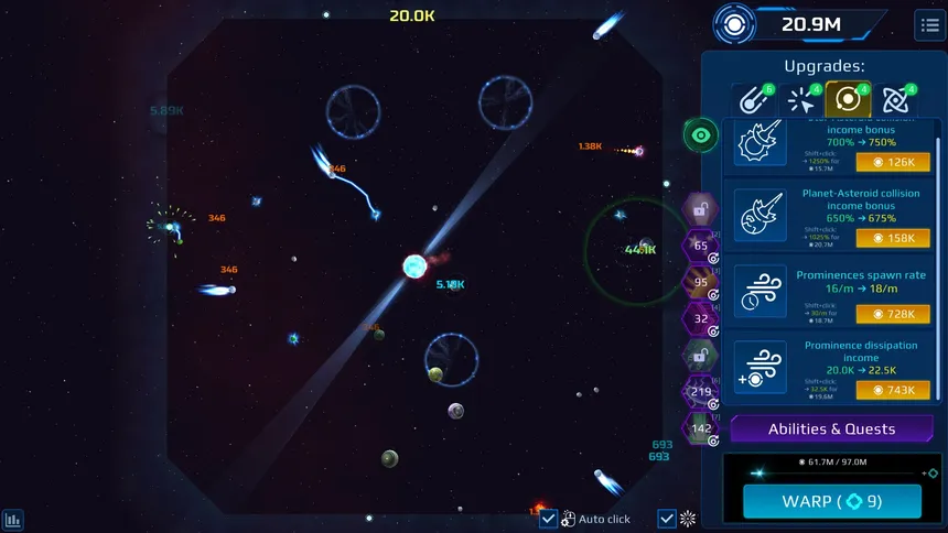 Скриншот 3 к игре Astromental Incremental