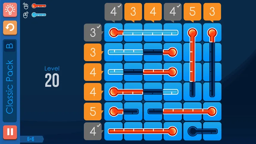 Скриншот 1 к игре Grids of Thermometers