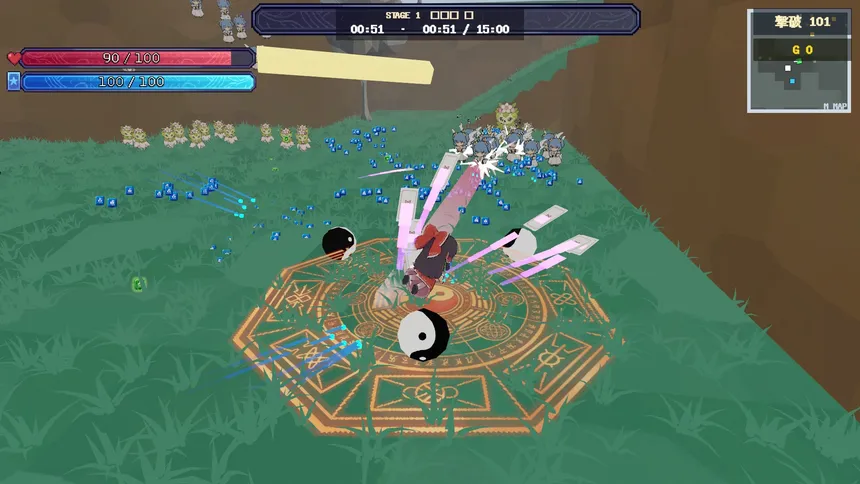 Скриншот 1 к игре 幻想郷大激突 : Touhou Impact