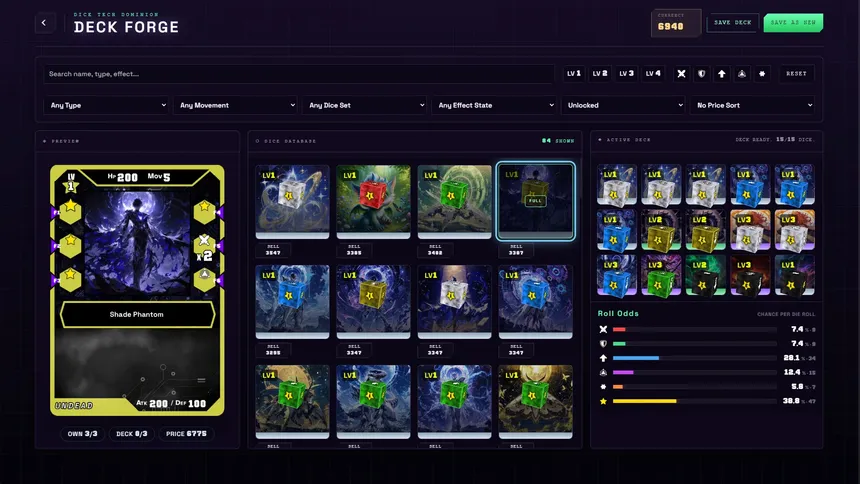 Скриншот 1 к игре Dice Tech Dominion - Enter the Shadow Circuit