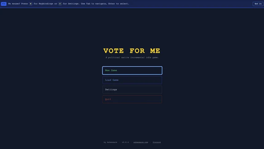 Скриншот 1 к игре Vote For Me