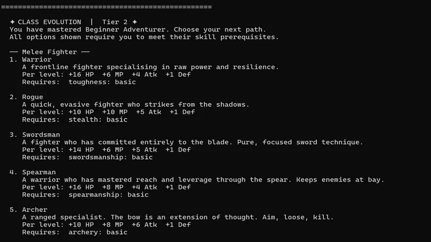 Скриншот 4 к игре Greywind's Legacy - A Text Based, Skill Progression, RPG