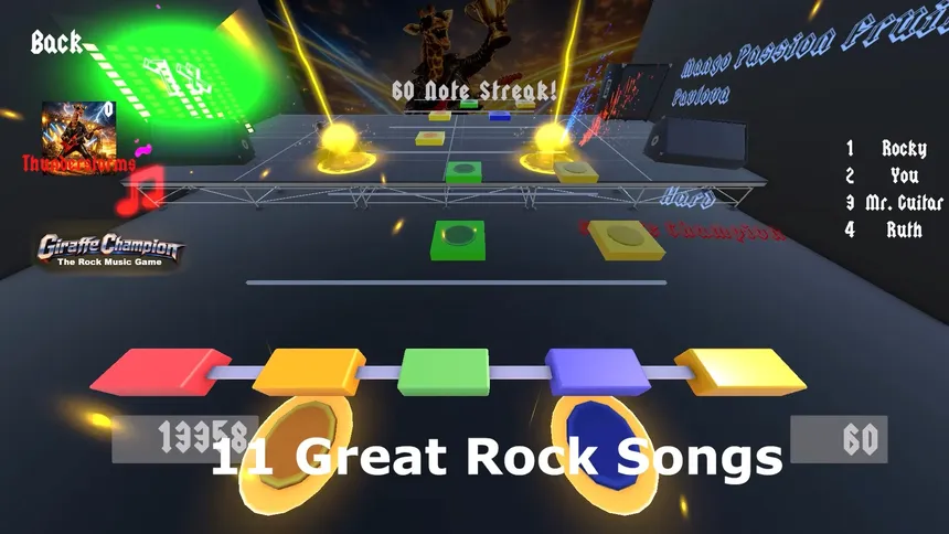 Скриншот 5 к игре Giraffe Champion: The Rock Music Game