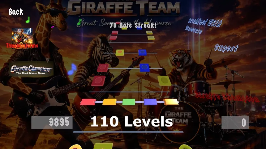 Скриншот 6 к игре Giraffe Champion: The Rock Music Game