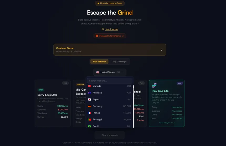 Скриншот 2 к игре Escape the Grind