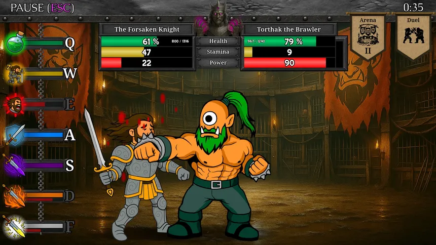 Скриншот 2 к игре The Trials of the Forsaken Knight