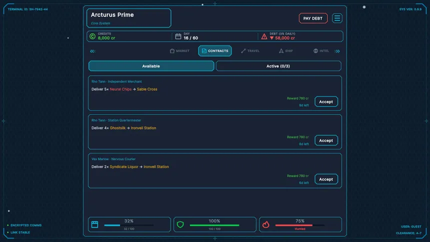 Скриншот 2 к игре Stellar Hustler