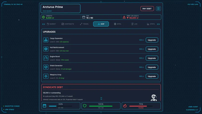 Скриншот 4 к игре Stellar Hustler