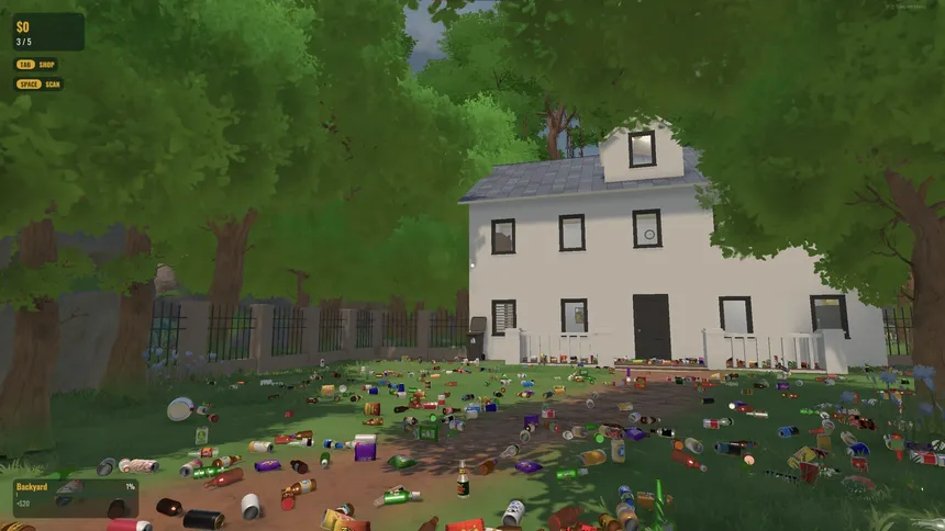 Скриншот 1 к игре Party's Over: Backyard Cleanup Simulator