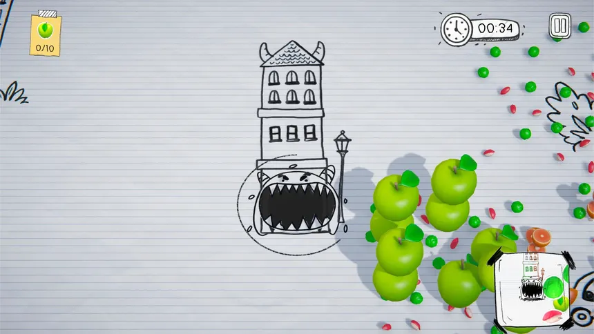 Скриншот 1 к игре Hungry Hangry Doodles