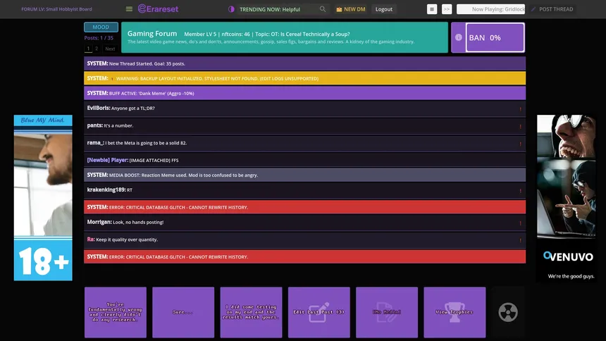Скриншот 4 к игре Erareset: Rogue Forum