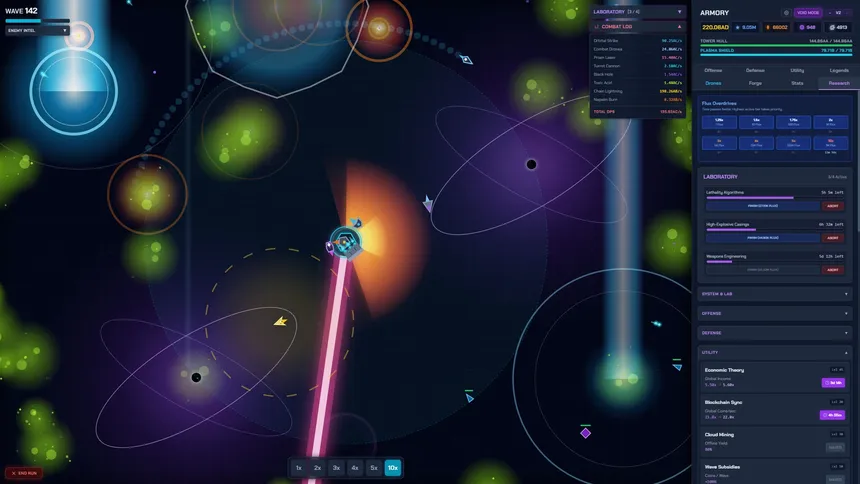 Скриншот 1 к игре Endless Void: Idle Tower Defence