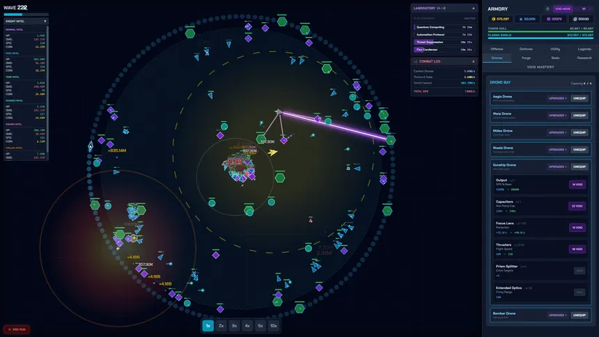 Скриншот 4 к игре Endless Void: Idle Tower Defence