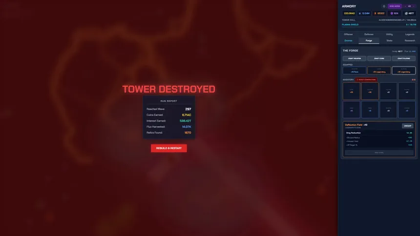 Скриншот 6 к игре Endless Void: Idle Tower Defence