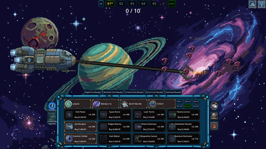 Скриншот 3 к игре Space Fetus Attack Idle Clicker