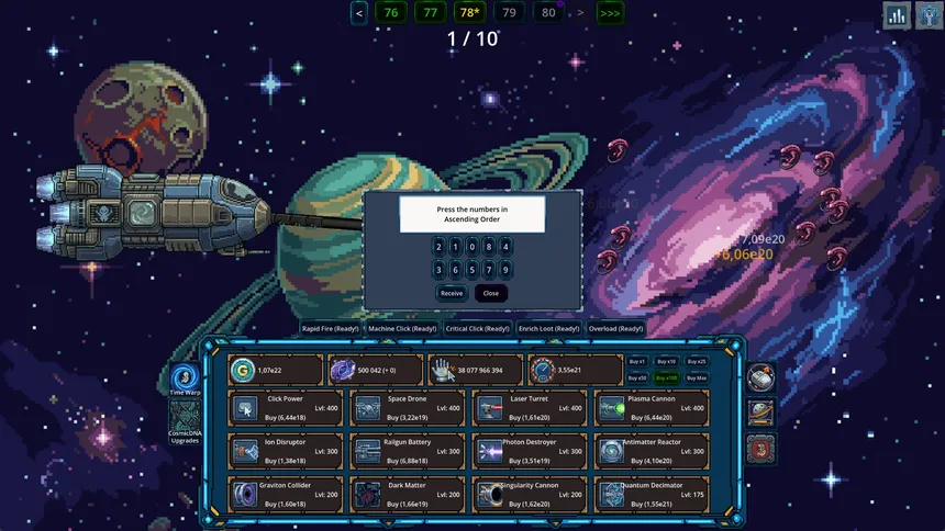 Скриншот 4 к игре Space Fetus Attack Idle Clicker