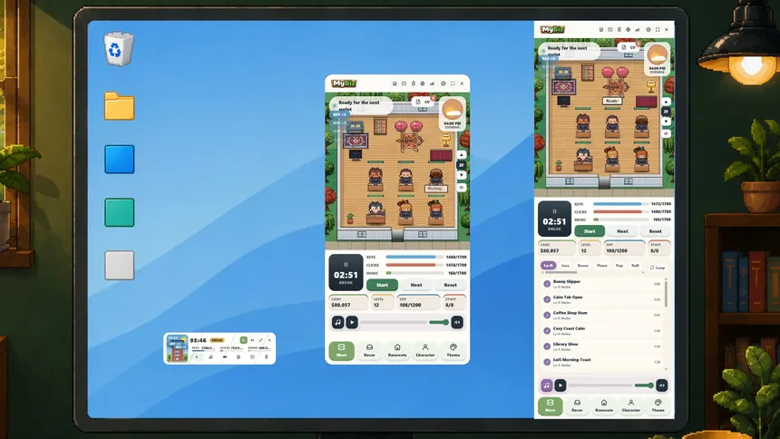 Скриншот 2 к игре MyBiz: Pomodoro Desk Tycoon