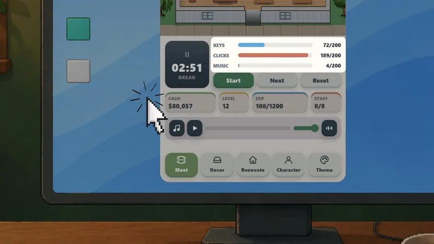 Скриншот 3 к игре MyBiz: Pomodoro Desk Tycoon
