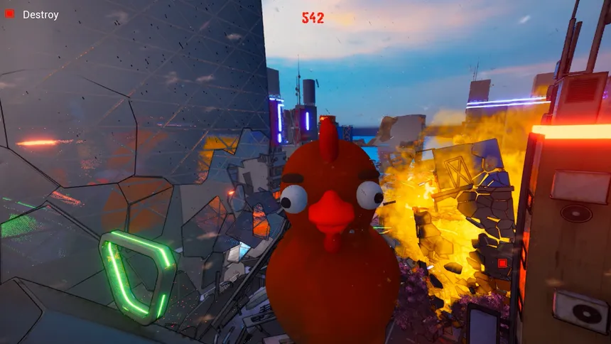 Скриншот 1 к игре Chickzilla