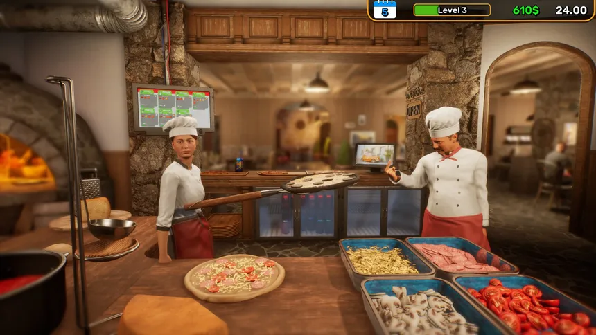 Скриншот 1 к игре Pizza House Simulator🍕