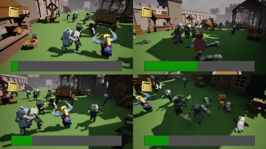 Скриншот 2 к игре Knights v Zombies