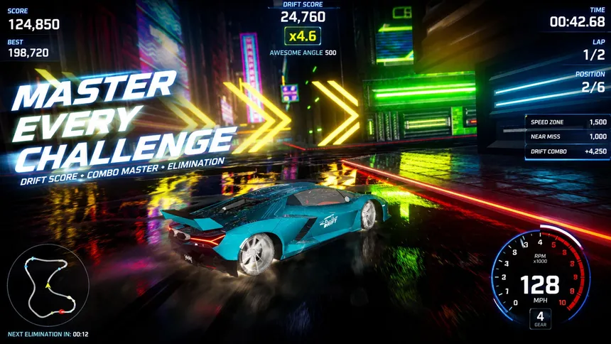Скриншот 3 к игре BLIND SHIFT: Blackout Racing