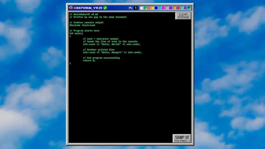 Скриншот 1 к игре MatchMaker95 - A Programming Simulator