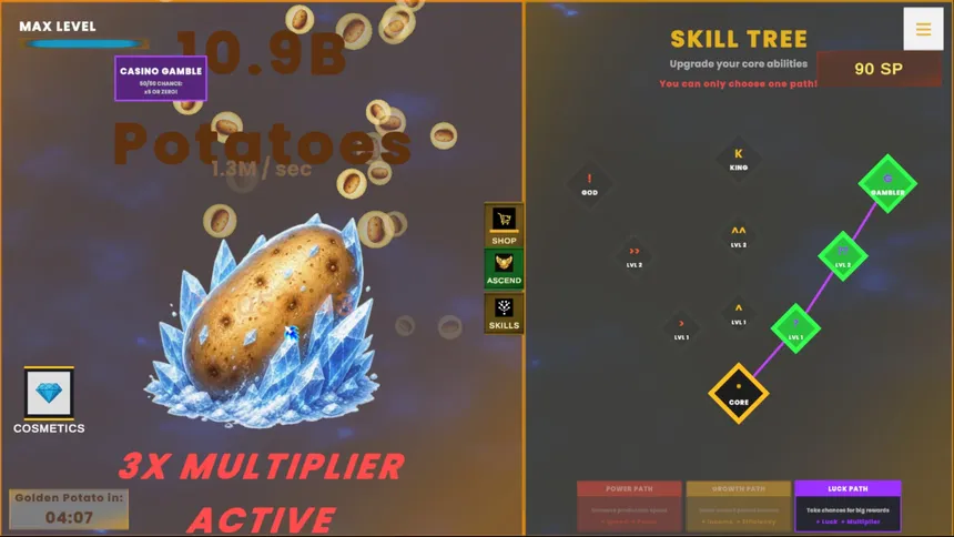 Скриншот 4 к игре Potato Dominion Clicker