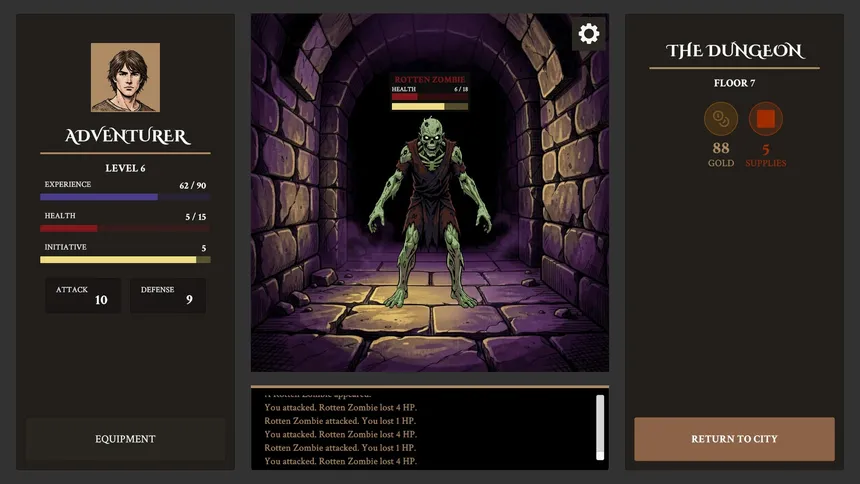 Скриншот 3 к игре Incremental Quest - Dungeon Depths