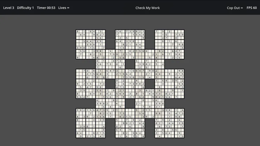 Скриншот 1 к игре Sudoku: Unlimited Expansion