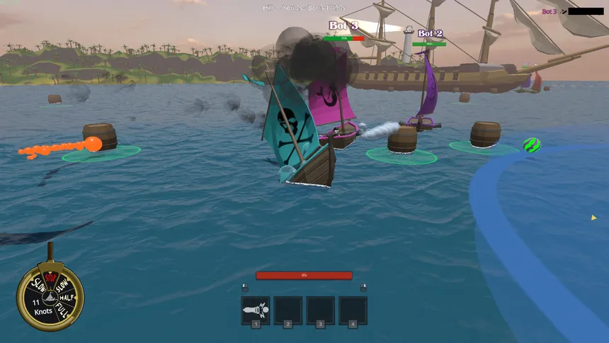 Скриншот 4 к игре Cannon Dinghies