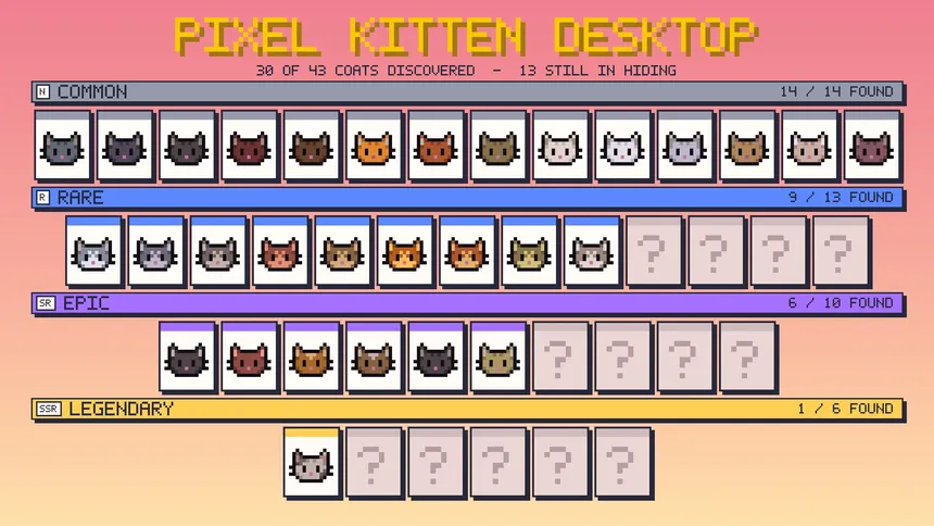 Скриншот 3 к игре Pixel Kitten Desktop
