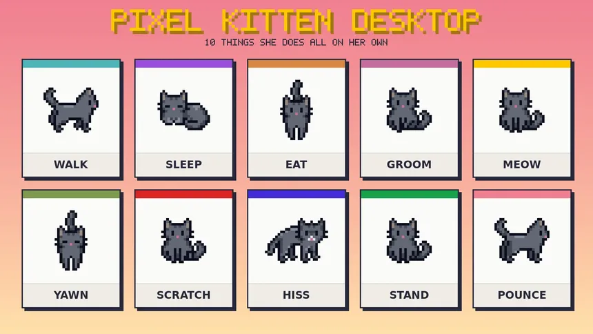 Скриншот 5 к игре Pixel Kitten Desktop