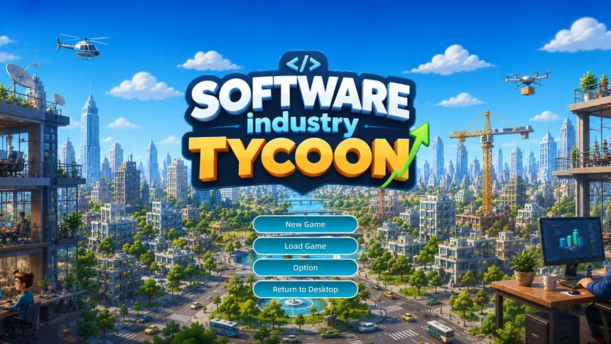 Скриншот 1 к игре 软件产业大亨  Software Industry Tycoon
