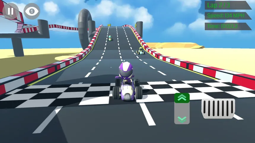 Скриншот 2 к игре Mini Speedy Racers