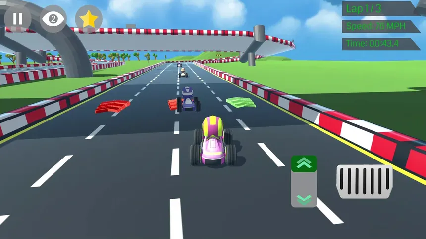Скриншот 3 к игре Mini Speedy Racers
