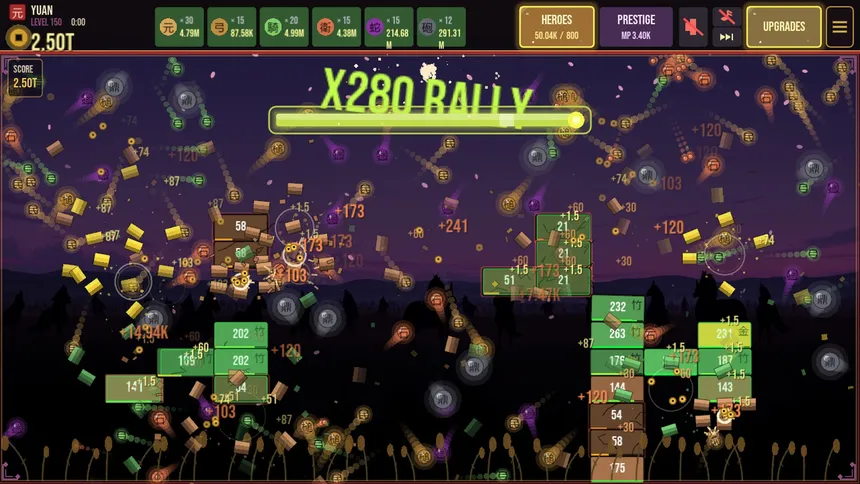 Скриншот 1 к игре Mandate of Heaven : Dynasty Breakout Idle