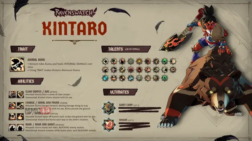 Кинтаро и ее верный медведь Кумо появились в новом DLC для рогалика Ravenswatch