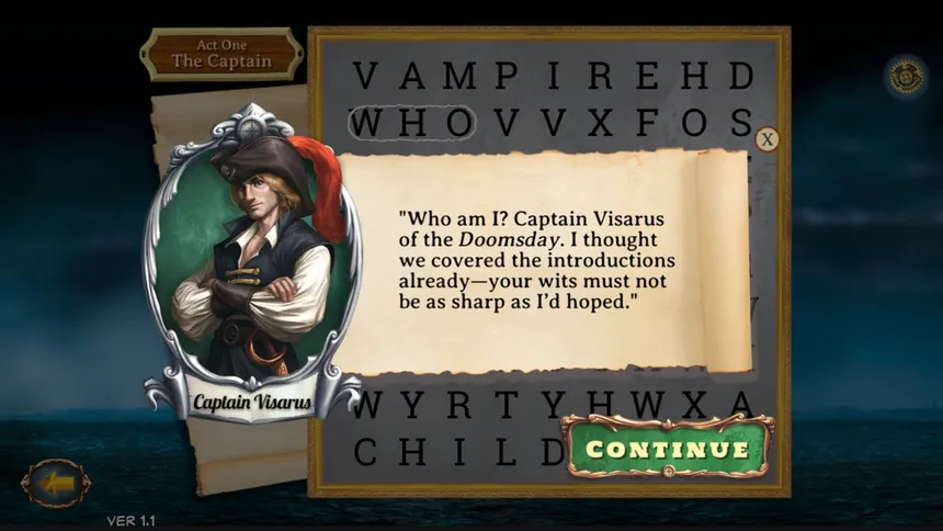 Скриншот 4 к игре Wordventures: The Vampire Pirate