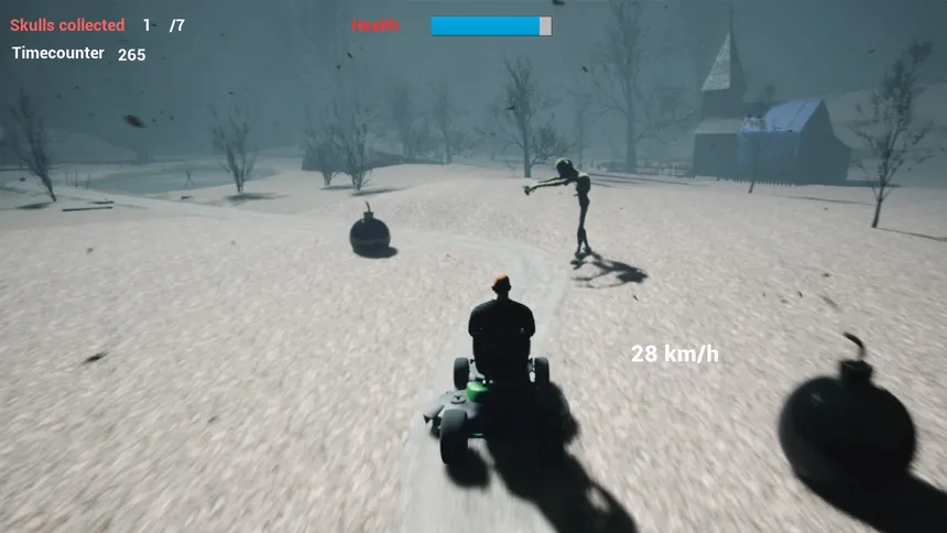 Скриншот 1 к игре Lawnmower Game Horrorland