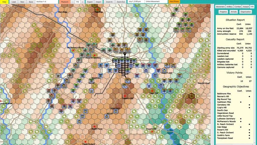 Скриншот 5 к игре Gettysburg: Fields of Valor