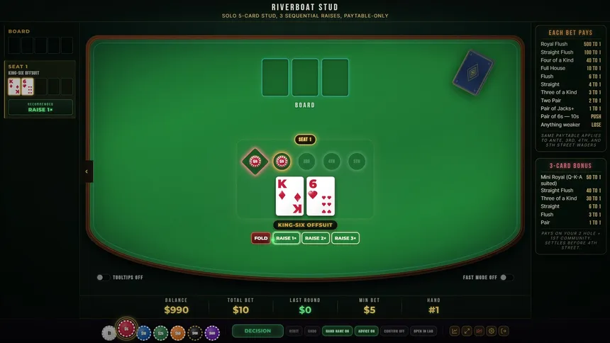 Скриншот 2 к игре Vegas Hold'Em: Ultimate Casino Hold'em Poker Collection With Strategy Trainer