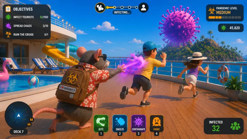 Скриншот 1 к игре Cruise Hantavirus Simulator